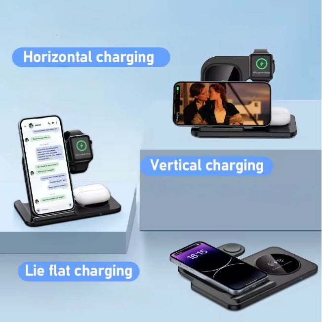 Cargador Ultra-Rápido – Estación de Carga Inalámbrica Plegable