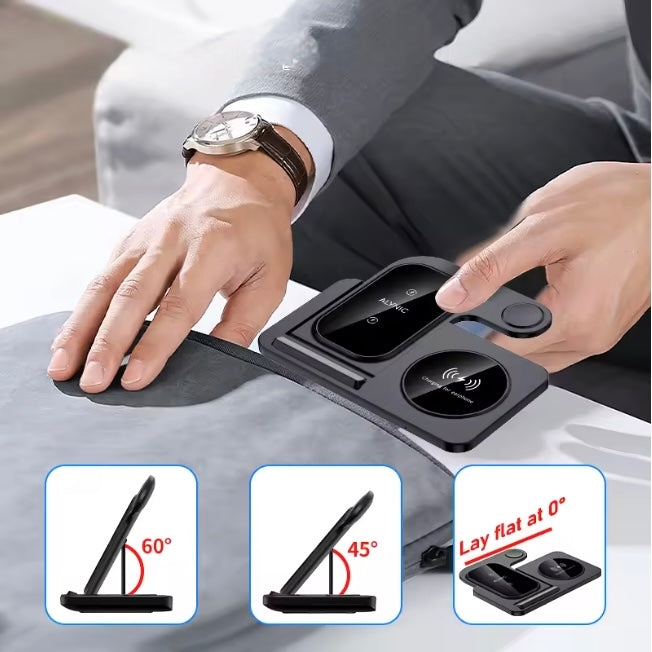 Cargador Ultra-Rápido – Estación de Carga Inalámbrica Plegable