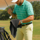 Toalha de golfe com patch magnético