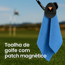 Toalha de golfe com patch magnético