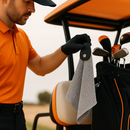 Toalha de golfe com patch magnético